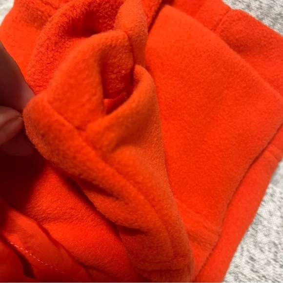 All In Motion Boys XS Micro-fleece Hoodie Thumbhole Cuffs Orange Quarter Zip NWT - Picture 9 of 9